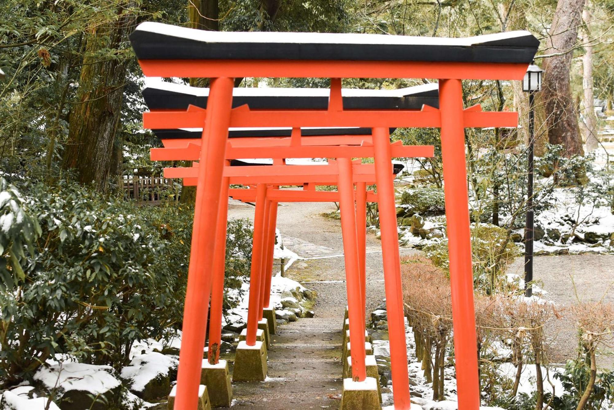 Hyatt Centric Kanazawa Eksteriør bilde Torii at the shrine